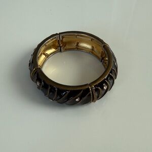 Elegant Gold and Black Bracelet